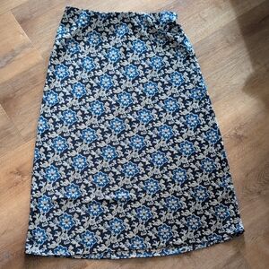 NWT J Crew TALL Satin Midi Skirt